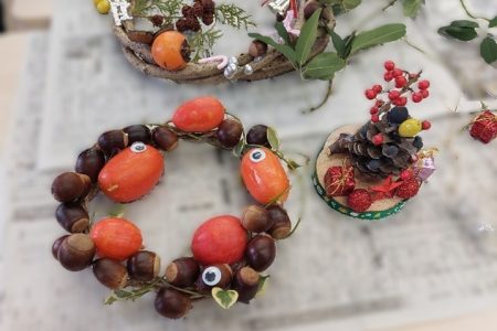 【冬企画】森の材料で創ったクリスマスリース